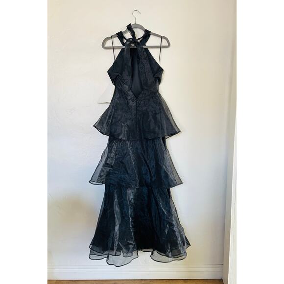 Lulus Maxi Tiered Black  Dress - Picture 8 of 8